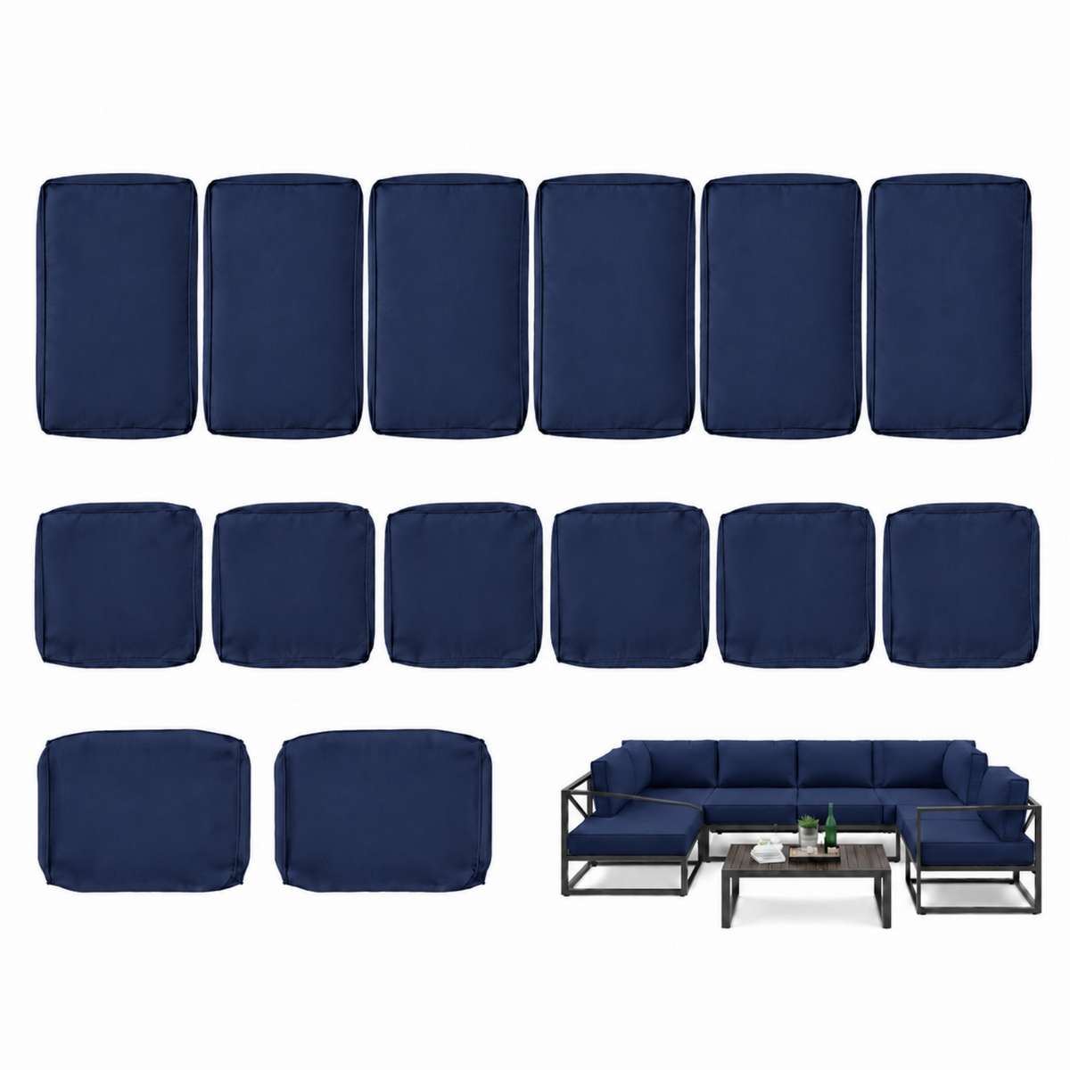 14 piece patio cushion covers set-Kimunuk