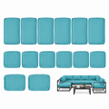 14 piece patio cushion covers set-Kimunuk